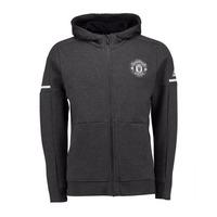 2017-2018 Man Utd Adidas Anthem Jacket (Dark Grey) - Kids