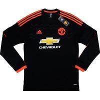 2015-16 Manchester United Adizero Player Issue European Third L/S