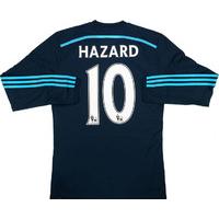 2014-15 Chelsea Player Issue Adizero Third L/S Shirt Hazard #10