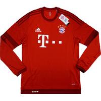 2015-16 Bayern Munich Adizero Player Issue Home L/S Shirt *w/Tags*