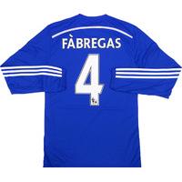 2014-15 Chelsea Player Issue Adizero Home L/S Shirt Fàbregas #4