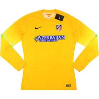 2014-15 Atletico Madrid Player Issue GK Yellow Shirt *w/Tags*