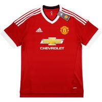 2015-16 Manchester United Adizero Player Issue European Home Shirt