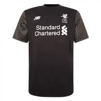 2017-2018 Liverpool Away Short Sleeve Goalkeeper Shirt (Black)