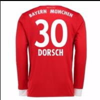 2017-18 Bayern Munich Home Long Sleeve Shirt (Kids) (Dorsch 30)