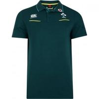 2016-2017 Ireland Rugby Cotton Training Polo Shirt (Deep Teal)
