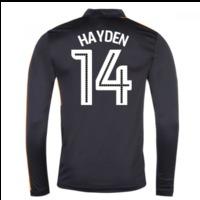 2016-17 Newcastle Away Long Sleeve Shirt (Hayden 14)