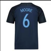 2017-18 England Away Shirt (Moore 6) - Kids