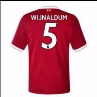 2017-18 Liverpool Home Short Sleeve Shirt (Wijnaldum 5)