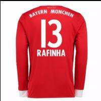 2017-18 Bayern Munich Home Long Sleeve Shirt (Kids) (Rafinha 13)