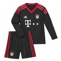 2017-2018 Bayern Munich Adidas Home Goalkeeper Mini Kit