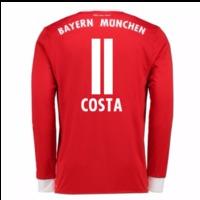 2017-18 Bayern Munich Home Long Sleeve Shirt (Kids) (Costa 11)