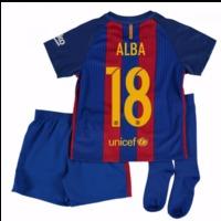 2016-17 Barcelona Home Mini Kit Shirt (Alba 18)