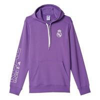 2016-2017 Real Madrid Adidas Cotton Hoody (Purple)
