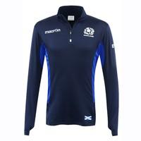 2016 2017 scotland macron rugby performance softshell half zip top nav ...