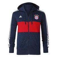 2017 2018 bayern munich adidas 3s hooded zip navy