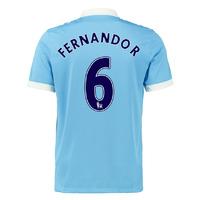 2015-16 Man City Home Shirt (Fernando R.)