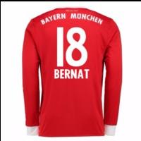 2017 18 bayern munich home long sleeve shirt kids bernat 18