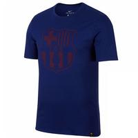 2017-2018 Barcelona Nike Core Crest T-Shirt (Royal)