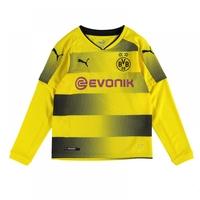 2017 2018 borussia dortmund long sleeve home puma shirt kids