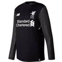 2017-2018 Liverpool Away Long Sleeve Goalkeeper Shirt (Black)