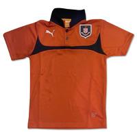 2014 2015 airdrieonians puma polo shirt red black kids