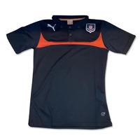 2014 2015 airdrieonians puma polo shirt black red