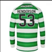 2016-17 Celtic Long Sleeve Home Shirt (Henderson 53) - Kids