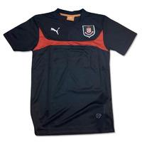 2014 2015 airdrieonians puma training shirt black kids