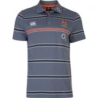 2016 2017 england rugby cotton stripe polo shirt folkestone grey