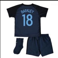 2017-18 England Away Little Boys Kit (Barkley 18)