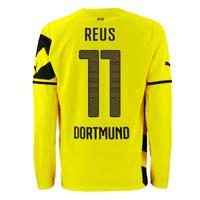 2014 15 borussia dortmund long sleeve home shirt reus 11