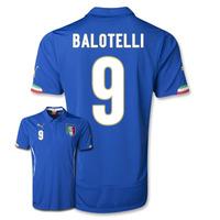 2014-15 Italy World Cup Home Shirt (Balotelli 9)