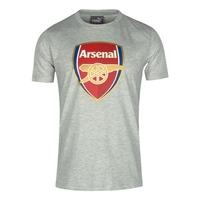 2016 2017 arsenal puma big crest fan tee light grey