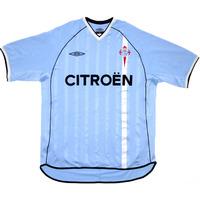 2001-02 Celta Vigo Home Shirt (Very Good) L