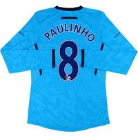 2013 14 tottenham player issue away ls shirt paulinho 8 wtags