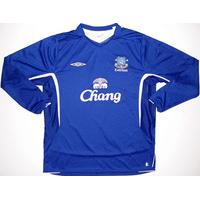 2005 06 everton ls home shirt l