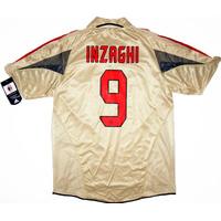 2004 05 ac milan player issue third shirt inzaghi 9 wtags xl