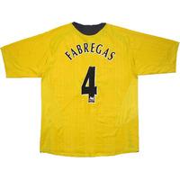 2005-06 Arsenal Away Shirt Fabregas #15 (Excellent) XXL
