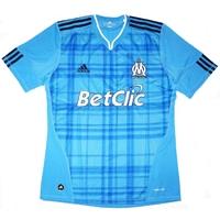 2010 11 olympique marseille away shirt excellent l