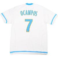 2015-16 Olympique Marseille Home Shirt Ocampos #7 *w/Tags* S