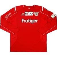 2010-11 FC Thun Match Issue Signed Home L/S Shirt #13 (Sanogo)