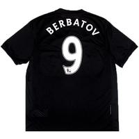 2009-10 Manchester United Away Shirt Berbatov #9 (Good) S