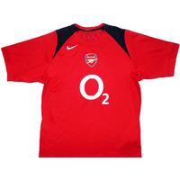 2004 05 arsenal nike training shirt l