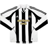 2005-07 Newcastle L/S Home Shirt S