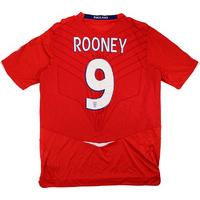 2008 10 england away shirt rooney 9 xl