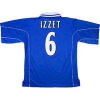 2000 01 leicester home shirt izzet 6 excellent xl