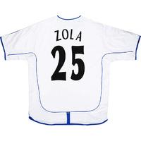 2001 03 chelsea away shirt zola 25 excellent xl