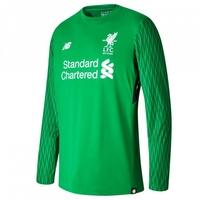 2017-2018 Liverpool Home Long Sleeve Goalkeeper Shirt (Kids)