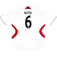 2007 08 liverpool away shirt riise 6 very good s